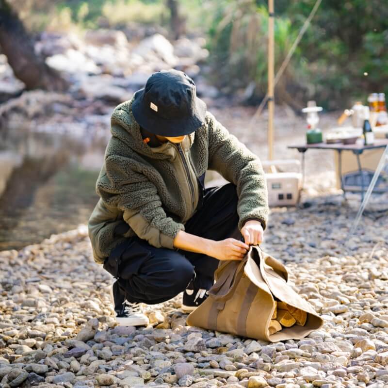 Canvas Firewood Bag