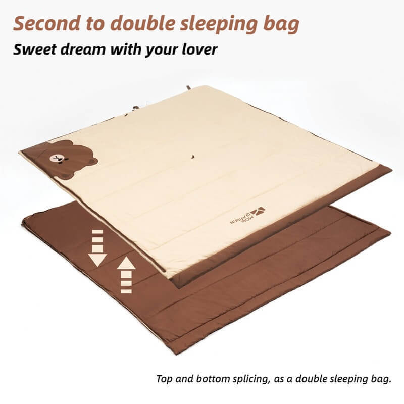 XiaYue Flannel Sleeping Bag - LINE FRIENDS