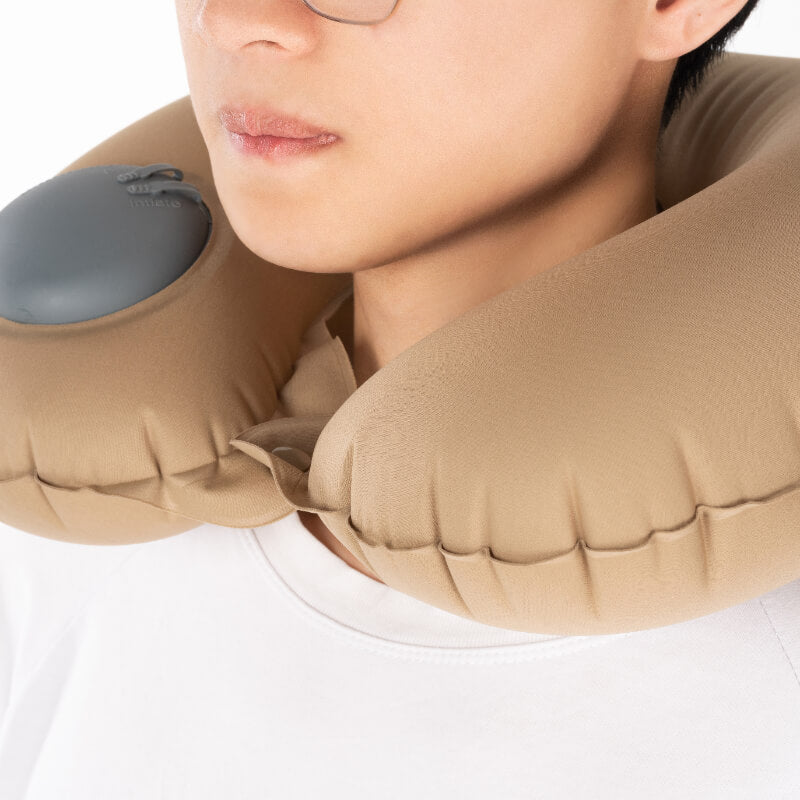 Press-inflatable U-shaped Pillow
