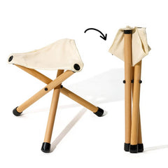 Yun Lin Solid Wood Triangular Chair - Mobi Garden