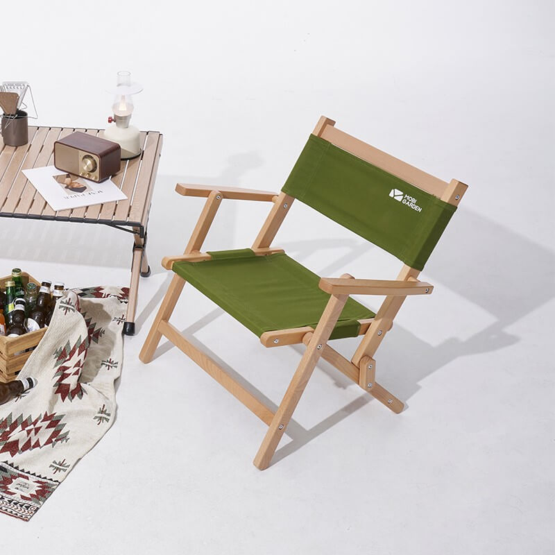 Yun Duan Solid Wood Low Recliner - Mobi Garden