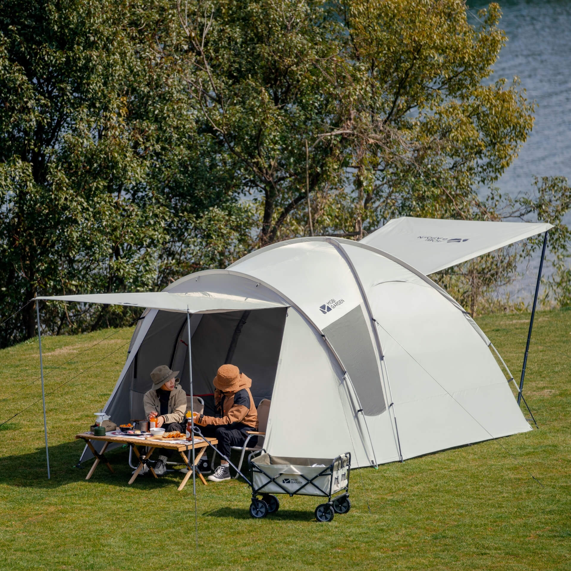 MOBI GARDEN タープ サンシェルター　グレー Backyard - Mobi Garden